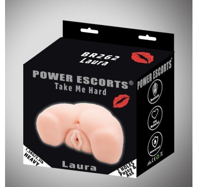 Masturbator-Take Me Hard Laura-Pussy & Ass Masturbator 1,55kg Flesh